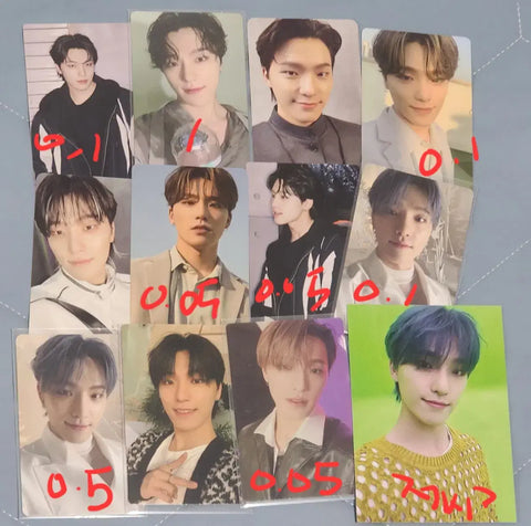 Seventeen photocard transfer Jeonghan Wonwoo DK Dino Hoshi