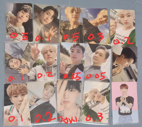 Seventeen photocard transfer Jeonghan Wonwoo DK Dino Hoshi