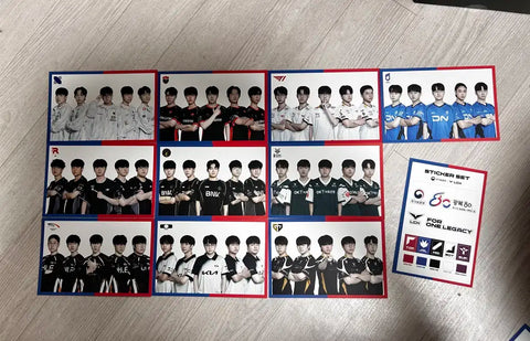 LCK Ministry of Patriots and Veterans Affairs 80th Anniversary of Liberation T1 LCK Postcard Set