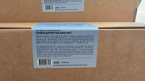 Unknown Seoul Pop-up Commemorative Towel & Photocard Unopened SET
