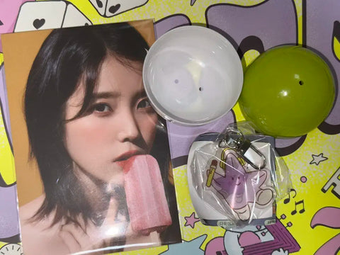 IU Moment Exhibition Postcard & Keychain Bundle Sale