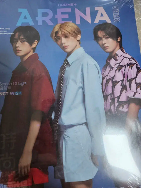 NCT WISH China Arena Homme+ cover unopened magazine & poster