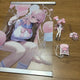 Blue Archive Hanako Keyring Omamori Poster Acrylic Stand Set
