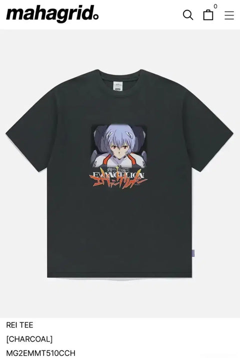 Mahagrid Evangelion Rei Short Sleeve T-Shirt M
