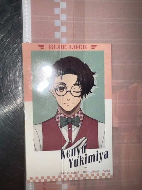 Blue Lock Ichiban Kuji G Prize Yukimiya Kenyu Clear File & Sticker Set