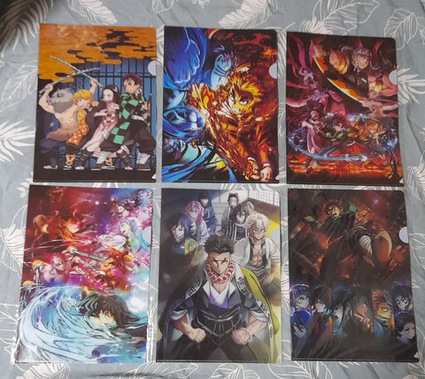 Demon Slayer Purchase Bonus L-Holders 6-Piece Set