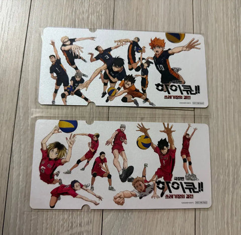 Haikyu!! Movie Visual Board 2 Types + Special Ticket + Bookmark + Nekoma Postcard