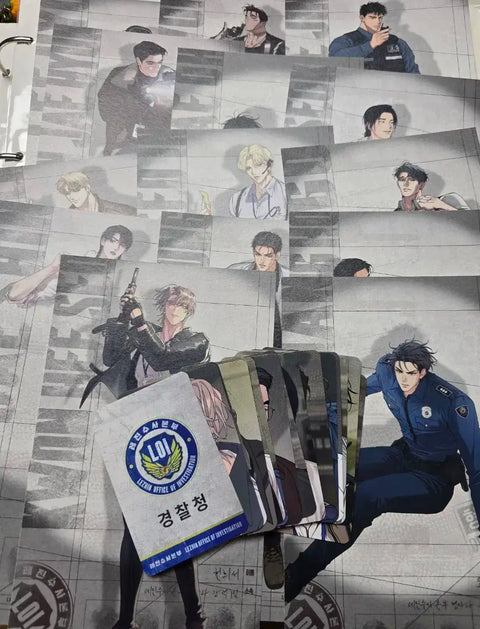 Resin Investigation Unit Postcard + Photocard Set