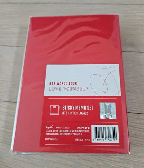 BTS Love Yourself Concert Memo Pad Set