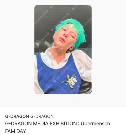 G-Dragon Fam Day photocard