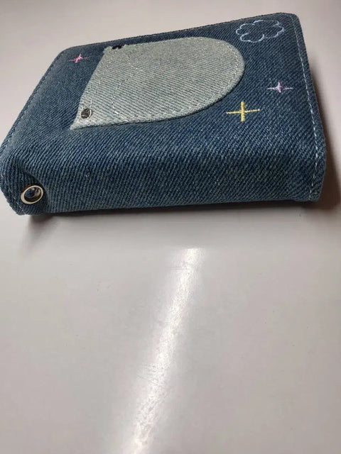 Denim photocard binder