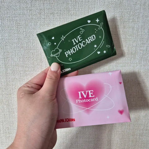 IVE Papa John's Unopened Photocards 2 Sets, Not Selling Separately