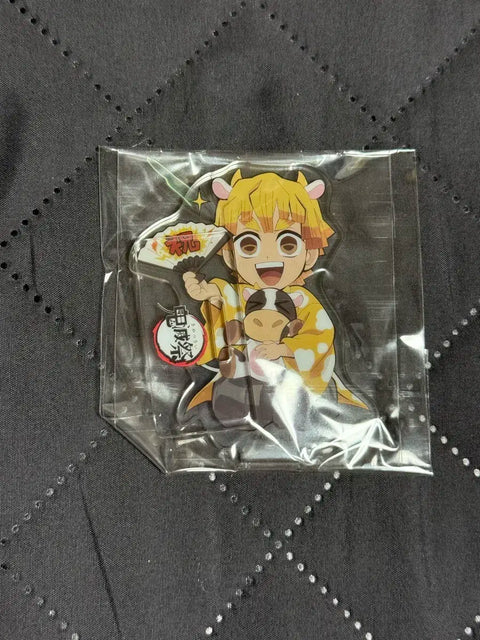 Demon Slayer Agatsuma Zenitsu Limited Edition Ox Zodiac Acrylic Keychain Stand Unopened Official