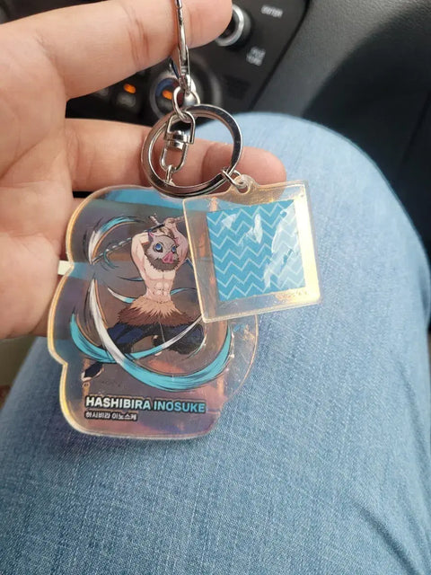 Demon Slayer Hologram Inosuke Keychain