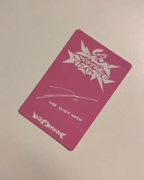 NCT Dream BTTF Digipack Album Photo Haechan Photocard Transfer / Unopened Opened Digipack