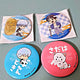 Gintoki Shinpachi Sadaharu Complete Set of 4 Gintama Can Badges