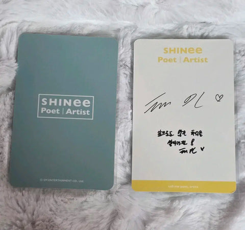 SHINee Taemin Poet Artist Hottracks photocard set