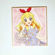 Re-upload Aikatsu! Classical Sign Board Colored Paper Ichigo Lime Goods Card Photocard