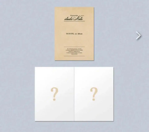 DAY6 Wonpil Filmography Special Incomplete Notebook