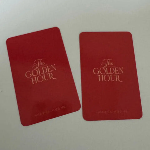 IU CGV Golden Hour Photocard Poca