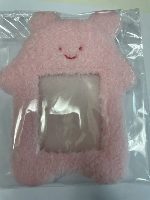 Pink bunny photocard holder