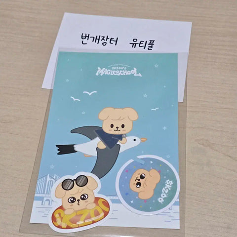 Stray Kids Skz Magic School Pop-up Benefit Sticker Postcard Puffim Seungmin
