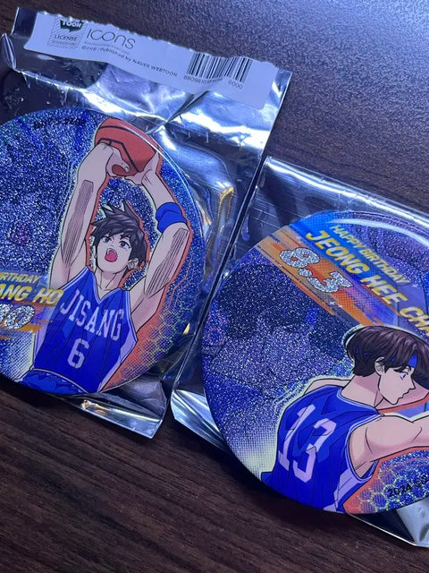 Garbage Time Gapta 1st Pop-up Can Badge Gi Sang-ho Jung Hee-chan
