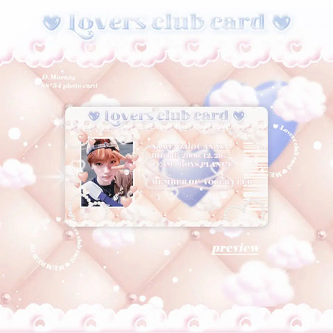 Boys Planet Zhou Anxin Lover's Club Unofficial Goods Photocard Design Sale
