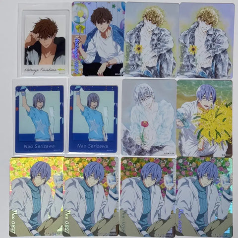 Free Natsuya Nao Cheki-style Clear Card Birthday Kira Kira Art Card
