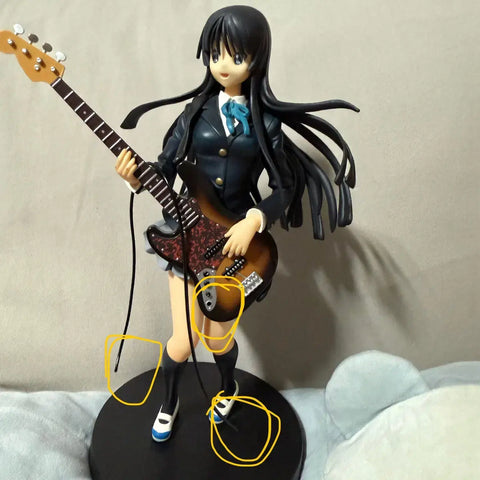 Classic K-On! figures, sold as a lot.