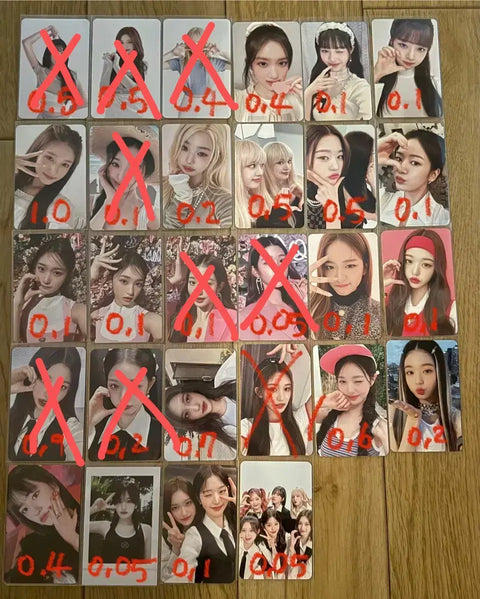 IVE Leeseo Wonyoung Liz Rei Yujin photocard for sale