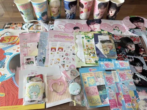 ENHYPEN Sunoo Kim Sunwoo Birthday Cafe Benefit Cup Holder Transfer