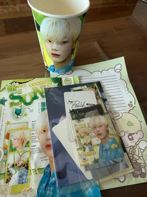 ENHYPEN Sunoo Kim Sunwoo Birthday Cafe Benefit Cup Holder Transfer