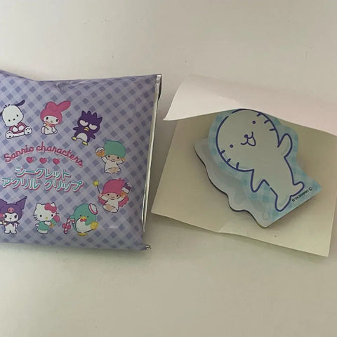 Sanrio Double-Sided Acrylic Clip Badtz-Maru Hanamaru