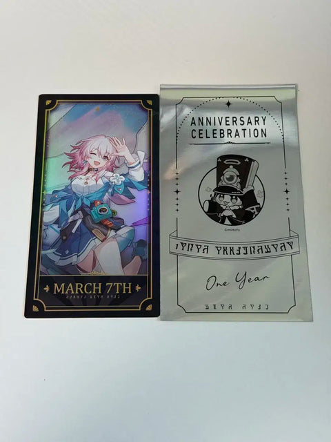 Honkai Star Rail 1st Anniversary Photocard March 7th
