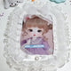 Kiki Pocket Handmade Toploader Photocard Decoration White Ribbon No. 03 Lace