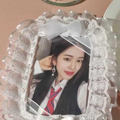 Kiki Pocket Handmade Toploader Photocard Decoration White Ribbon No. 03 Lace