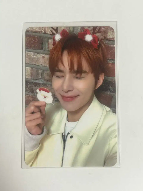 NCT 127 Jungwoo Pink Christmas Photocard