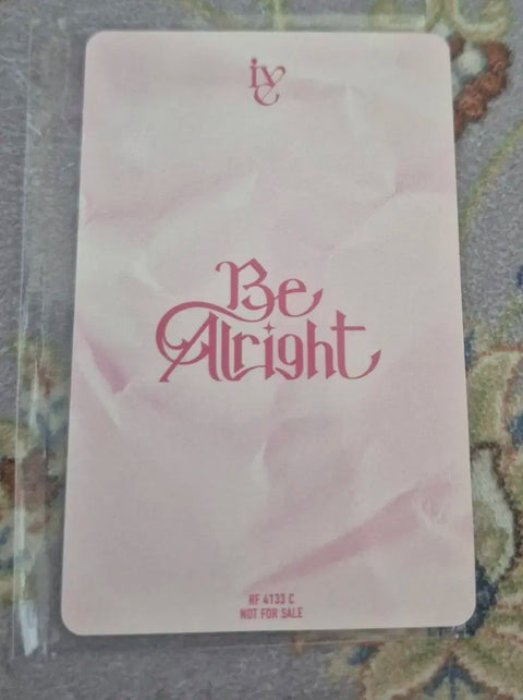 IVE Be Right Rei First Press Limited V Version