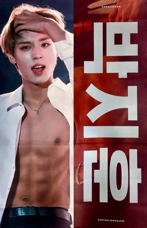 Park Jihoon reflective slogan abs gun