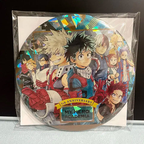 My Hero Academia 5th Anniversary Jump Shop Limited Original Art Big Can Badge Unopened Bakugo Midoriya