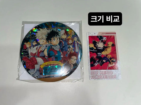My Hero Academia 5th Anniversary Jump Shop Limited Original Art Big Can Badge Unopened Bakugo Midoriya