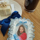 Kiki Pocket Handmade Toploader Photocard Decoration Blue Ribbon No. 11 Lace