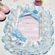 Kiki Pocket Handmade Toploader Photocard Decoration Blue Ribbon No. 11 Lace
