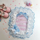 Kiki Pocket Handmade Toploader Photocard Decoration Blue Ribbon No. 11 Lace