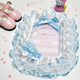 Kiki Pocket Handmade Toploader Photocard Decoration Blue Ribbon No. 11 Lace