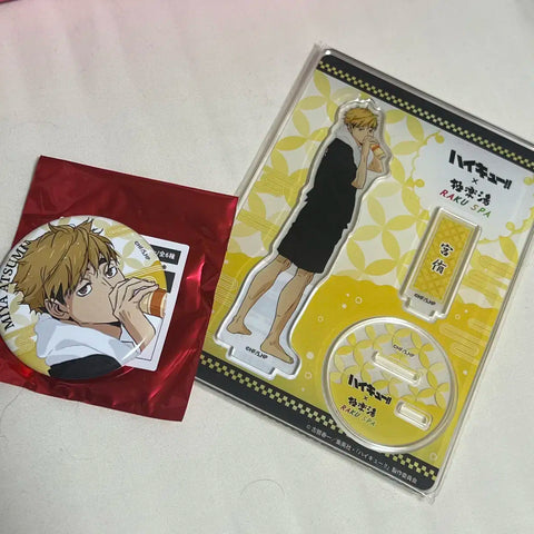 Haikyu!! Gokurakuyu Miya Atsumu Acrylic Can Badge Set