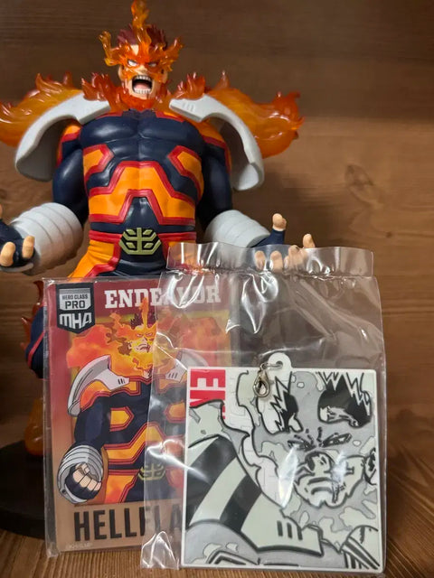 My Hero Academia Endeavor Figure Keychain Acrylic Service Box O