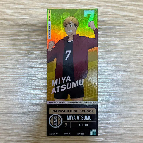 Haikyu!! 10th Anniversary Exhibition Random Ticket Miya Atsumu