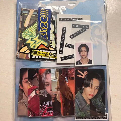 RIIZE Collect Book Album Full Set Wonbin Eunseok Anton Sohee Sungchan Shotaro ID Photo Stickers